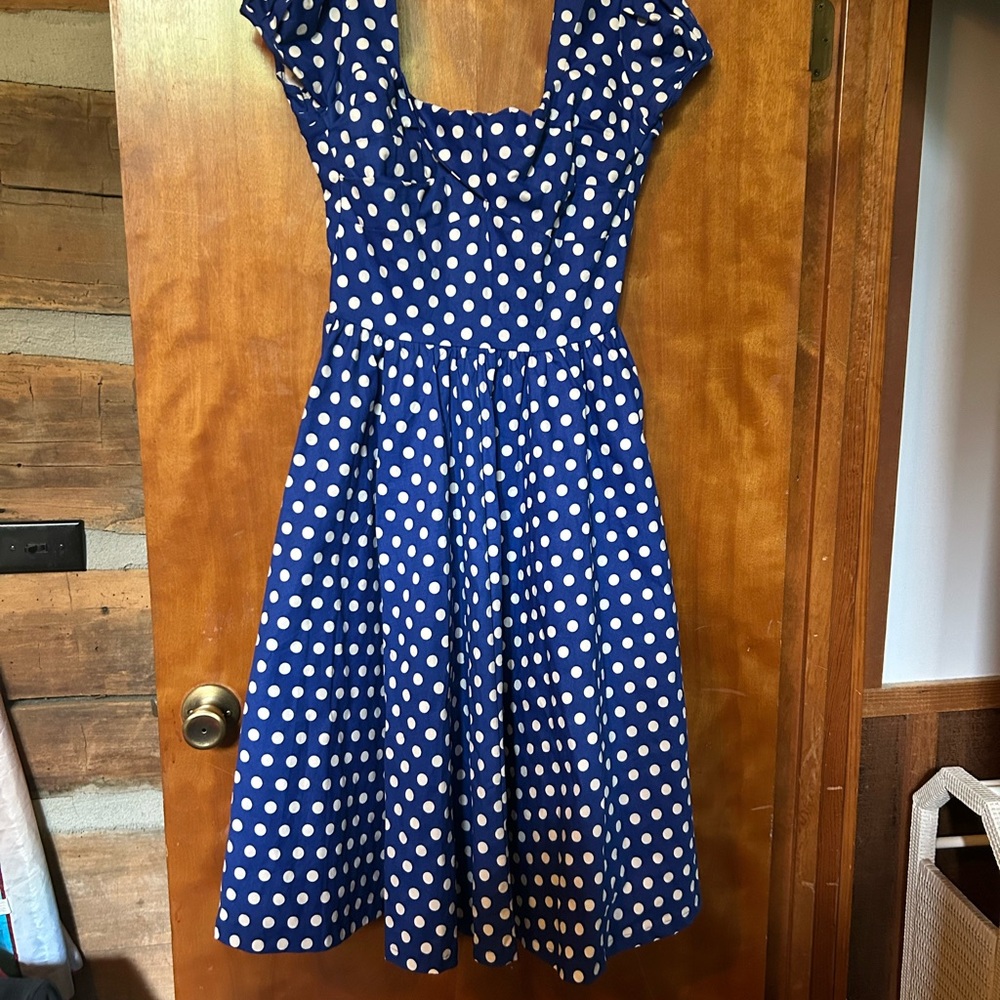 Blue Polka Dot Dress